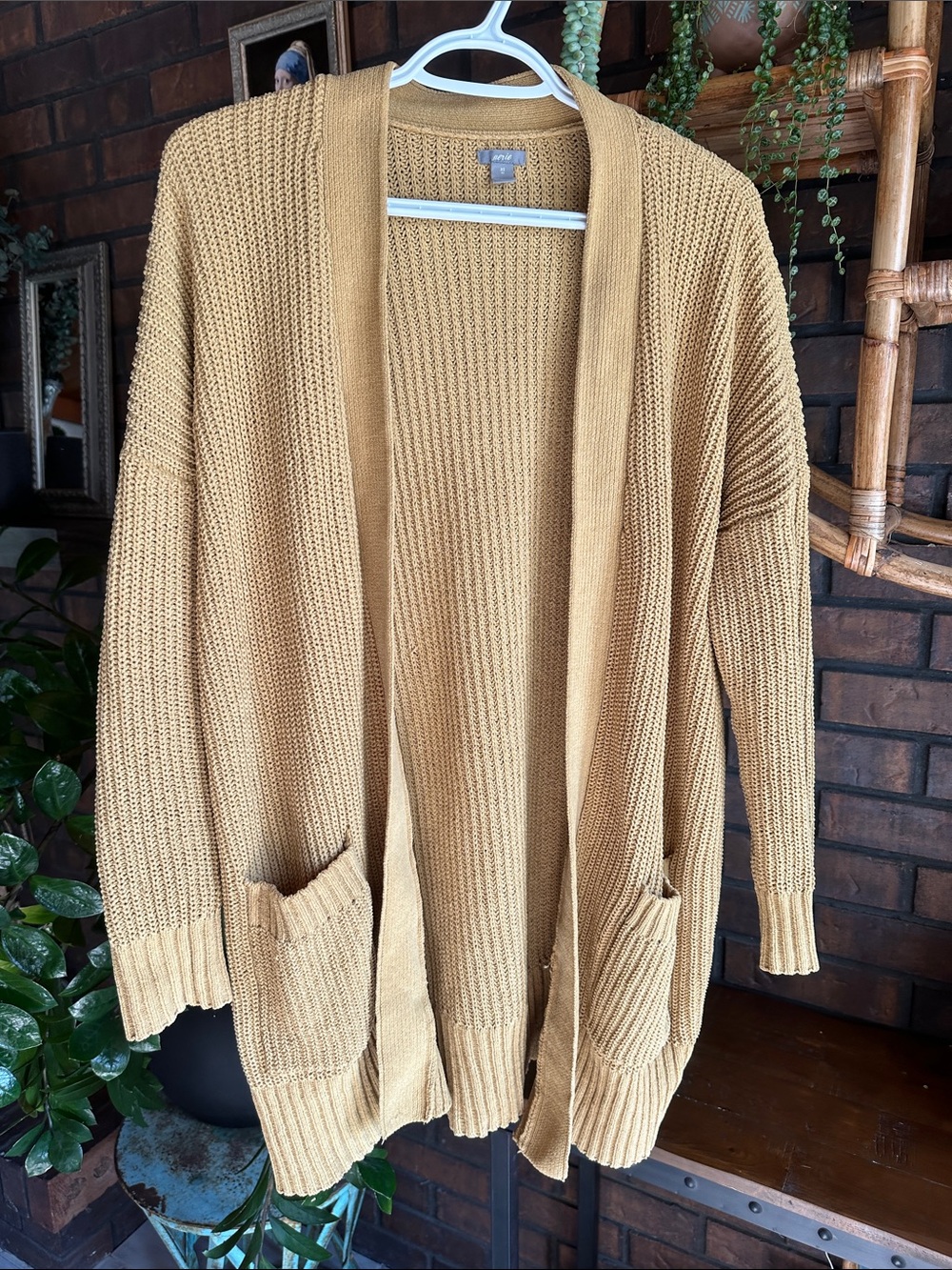 Aerie Open-Front Knit Cardigan Sweater